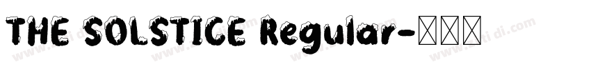 THE SOLSTICE Regular字体转换